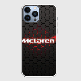 Чехол для iPhone 13 Pro Max с принтом McLaren carbon theme в Санкт-Петербурге,  |  | f1 | formula 1 | mclaren | авто | гонки | макларен | формула 1
