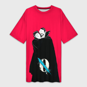 Платье-футболка 3D с принтом Like clocwork в Санкт-Петербурге,  |  | alternative | metall | music | queen of the stone age | rock | альтернатива | квин оф зэ стоун эйдж | металл | музыка | рок
