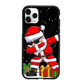 Чехол для iPhone 11 Pro Max матовый с принтом SANTA, DAB в Санкт-Петербурге, Силикон |  | Тематика изображения на принте: 2021 | 2022 | bad | christmas | dab | happy | merry | merry christmas | new year | santa | snow | sweater | ugly christmas | winter | деб | дэб | зима | новогодний | новогодняя | новый год | рождественский | рождественский свитер | рождеств