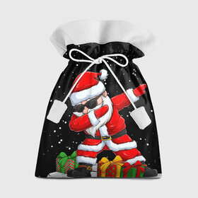 Подарочный 3D мешок с принтом SANTA, DAB в Санкт-Петербурге, 100% полиэстер | Размер: 29*39 см | 2021 | 2022 | bad | christmas | dab | happy | merry | merry christmas | new year | santa | snow | sweater | ugly christmas | winter | деб | дэб | зима | новогодний | новогодняя | новый год | рождественский | рождественский свитер | рождеств