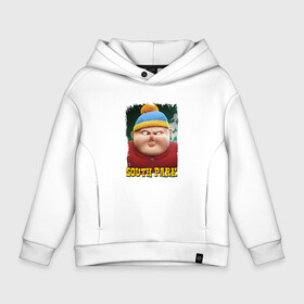 Детское худи Oversize хлопок с принтом Eric Cartman | 3D | South Park в Санкт-Петербурге, френч-терри — 70% хлопок, 30% полиэстер. Мягкий теплый начес внутри —100% хлопок | боковые карманы, эластичные манжеты и нижняя кромка, капюшон на магнитной кнопке | cartman | south park | картман | картмен | саус парк | южный парк