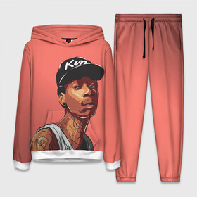 Женский костюм 3D (с толстовкой) с принтом Wiz Khalifa Art в Санкт-Петербурге,  |  | hip hop | rap | rep | wiz halifa | wiz khalifa | виз халифа | исполнители | исполнитель | музыка | реп