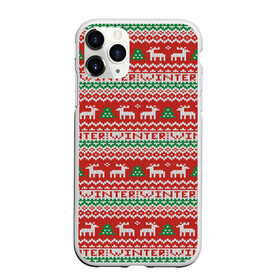 Чехол для iPhone 11 Pro матовый с принтом Deer Christmas Pattern в Санкт-Петербурге, Силикон |  | Тематика изображения на принте: background | christmas | christmas pattern | deer | herringbone | holiday | knitted pattern | new year | pattern | texture | tree | вязаный узор | елка | елочка | новогодний узор | новый год | олени | паттерн | праздник | рождество | текстура | узор | фон