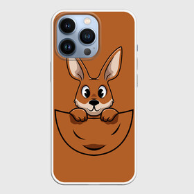 Чехол для iPhone 13 Pro с принтом Милый кенгуренок в сумке в Санкт-Петербурге,  |  | animals | australia | baby | bag | cute | ears | eyes | jump | kangaroo | leap | mother | nose | paws | pocket | sack | shadow | tail | австралия | глаза | детеныш | животные | карман | кенгуренок | кенгуру | лапы | мама | мешок | милый | нос | няшный | п