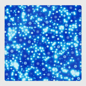 Магнитный плакат 3Х3 с принтом Сверкающие снежинки в Санкт-Петербурге, Полимерный материал с магнитным слоем | 9 деталей размером 9*9 см | Тематика изображения на принте: blue | christmas | cold | ice | new year | snow | snowflakes | stars | winter | блеск | звезды | зима | зимний орнамент | иней | космические снежинки | кристаллы | лед | мороз | новогодний узор | новый год | подарок | рождество
