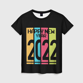 Женская футболка 3D с принтом Просто и со вкусом 2022 новый год в Санкт-Петербурге, 100% полиэфир ( синтетическое хлопкоподобное полотно) | прямой крой, круглый вырез горловины, длина до линии бедер | new year | tiger | год тигра | новый год | праздник | с новым годом | тигр