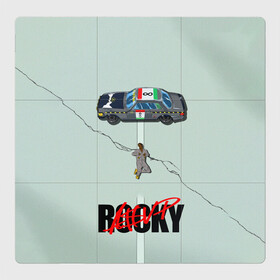 Магнитный плакат 3Х3 с принтом ASAP on road в Санкт-Петербурге, Полимерный материал с магнитным слоем | 9 деталей размером 9*9 см | asap rocky | hip hop | rap | rep | асап роки | исполнители | исполнитель | музыка | реп