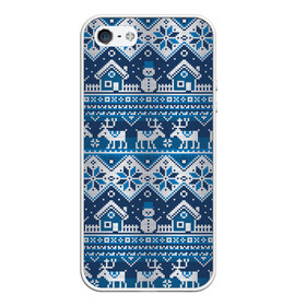 Чехол для iPhone 5/5S матовый с принтом Christmas Pattern в Санкт-Петербурге, Силикон | Область печати: задняя сторона чехла, без боковых панелей | background | christmas | deer | holiday | house | knitted pattern | new year | pattern | snow | snowflakes | snowman | texture | winter | вязаный узор | домик | зима | новый год | олени | праздник | рождество | снег | снеговик | снежинки | текстура | узор