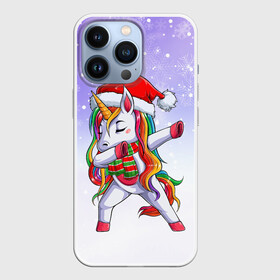 Чехол для iPhone 13 Pro с принтом Xmas Unicorn Dabbing   Рождественский Единорог Даб в Санкт-Петербурге,  |  | christmas | dabbing | santa | unicorn | даббинг | дед мороз | единорог | зима | новый год | радуга | радужный | рождество | санта | снег | снежинка | юникорн