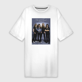 Платье-футболка хлопок с принтом Ты помнишь, как всё начиналось в Санкт-Петербурге,  |  | dudes | group | guys | legend | metallica | music | rock | thrash metal | группа | легенда | металлика | музыка | начало | парни | рок | чуваки