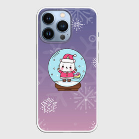 Чехол для iPhone 13 Pro с принтом Happy New Year 2022. Сat 3 в Санкт-Петербурге,  |  | 2022 | 22 | ball | cat | happy new year | holiday | new year | гирлянда | кот | котенок | новый год | праздник | рождество | шар