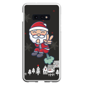 Чехол для Samsung S10E с принтом Плохой Санта 2022 Bad Santa в Санкт-Петербурге, Силикон | Область печати: задняя сторона чехла, без боковых панелей | 2022 | год тигра | новый год | новый год 2022 | символ года | тигр | тигренок | тигрица | тигры