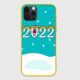 Чехол для iPhone 12 Pro с принтом Надпись 2022 Новый год в Санкт-Петербурге, силикон | область печати: задняя сторона чехла, без боковых панелей | 2022 | год тигра | новый год | новый год 2022 | символ года | тигр | тигренок | тигрица | тигры