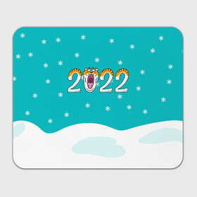 Прямоугольный коврик для мышки с принтом Надпись 2022 Новый год в Санкт-Петербурге, натуральный каучук | размер 230 х 185 мм; запечатка лицевой стороны | 2022 | год тигра | новый год | новый год 2022 | символ года | тигр | тигренок | тигрица | тигры