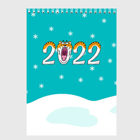 Скетчбук с принтом Надпись 2022 Новый год в Санкт-Петербурге, 100% бумага
 | 48 листов, плотность листов — 100 г/м2, плотность картонной обложки — 250 г/м2. Листы скреплены сверху удобной пружинной спиралью | 2022 | год тигра | новый год | новый год 2022 | символ года | тигр | тигренок | тигрица | тигры