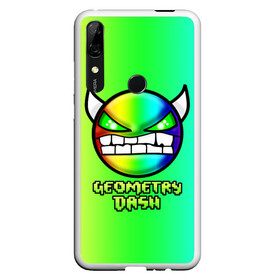 Чехол для Honor P Smart Z с принтом Геометри Дэш радужный Geometry Dash в Санкт-Петербурге, Силикон | Область печати: задняя сторона чехла, без боковых панелей | Тематика изображения на принте: demon | game | geometry dash | геометри даш | геометри дэш | геометрии даш | геометрии дэш | геометрия даш | игра