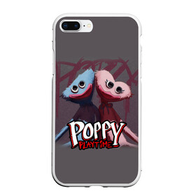 Чехол для iPhone 7Plus/8 Plus матовый с принтом ХАГГИ ВАГГИ ПАРОЧКА - POPPY PLAYTIME в Санкт-Петербурге, Силикон | Область печати: задняя сторона чехла, без боковых панелей | poppy playtime | игра | монстр | плэйтайм | попи плей тайм | попи плэй тайм | попиплейтам | попиплэйтайм | поппи плейтайм | поппиплэйтайм | хагги вагги | хаги ваги | хоррор