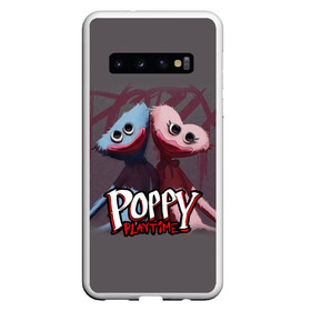 Чехол для Samsung Galaxy S10 с принтом ХАГГИ ВАГГИ ПАРОЧКА - POPPY PLAYTIME в Санкт-Петербурге, Силикон | Область печати: задняя сторона чехла, без боковых панелей | poppy playtime | игра | монстр | плэйтайм | попи плей тайм | попи плэй тайм | попиплейтам | попиплэйтайм | поппи плейтайм | поппиплэйтайм | хагги вагги | хаги ваги | хоррор