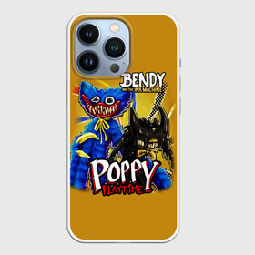 Чехол для iPhone 13 Pro с принтом POPPY PLAYTIME AND BENDY AND THE INK MACHINE в Санкт-Петербурге,  |  | bendy and the ink machine | poppy playtime | бенди | бенди и чернильная машина | бэнди | игра | монстр | плэйтайм | попи плей тайм | попи плэй тайм | попиплейтам | попиплэйтайм | поппи плейтайм | поппиплэйтайм