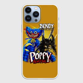 Чехол для iPhone 13 Pro Max с принтом POPPY PLAYTIME AND BENDY AND THE INK MACHINE в Санкт-Петербурге,  |  | bendy and the ink machine | poppy playtime | бенди | бенди и чернильная машина | бэнди | игра | монстр | плэйтайм | попи плей тайм | попи плэй тайм | попиплейтам | попиплэйтайм | поппи плейтайм | поппиплэйтайм