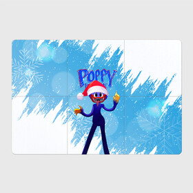 Магнитный плакат 3Х2 с принтом Новогодний Poppy Playtime. в Санкт-Петербурге, Полимерный материал с магнитным слоем | 6 деталей размером 9*9 см | Тематика изображения на принте: 2021 | 2022 | happy new year | play | poppy | poppy playtime | poppyplaytime | time | игра | монстр | новогодний poppy playtime | новый год | праздник | снежинки