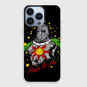 Чехол для iPhone 13 Pro с принтом Praise the Sun Dark Souls в Санкт-Петербурге,  |  | Тематика изображения на принте: ashen one | dark souls | games | praise the sun | игры | компьютерные игры | негорящий | неопалимый | рыцарь | тёмные души