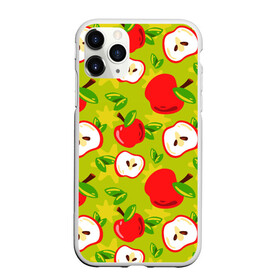 Чехол для iPhone 11 Pro матовый с принтом Яблочки паттерн в Санкт-Петербурге, Силикон |  | apple | яблоки | яблоко | яблоня | яблочки