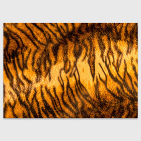 Поздравительная открытка с принтом Шкура тигра 2022 в Санкт-Петербурге, 100% бумага | плотность бумаги 280 г/м2, матовая, на обратной стороне линовка и место для марки
 | 2022 | год тигра | новый год | новый год 2022 | символ года | тигр | тигренок | тигрица | тигры
