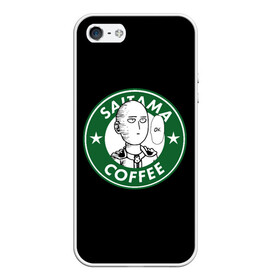 Чехол для iPhone 5/5S матовый с принтом ONE PUNCH MAN OK COFFEE в Санкт-Петербурге, Силикон | Область печати: задняя сторона чехла, без боковых панелей | one punch man | onepunch man | onepunchman | oppai | saitama | ван панч мен | ванпанч мен | ванпанчмен | макото миядзаки | сайтама | человек один удар