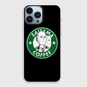 Чехол для iPhone 13 Pro Max с принтом ONE PUNCH MAN OK COFFEE в Санкт-Петербурге,  |  | one punch man | onepunch man | onepunchman | oppai | saitama | ван панч мен | ванпанч мен | ванпанчмен | макото миядзаки | сайтама | человек один удар