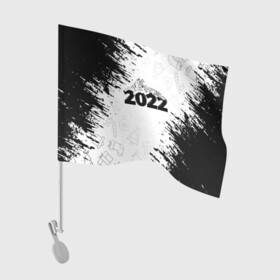 Флаг для автомобиля с принтом Тигр отдыхает на цифре 2022. в Санкт-Петербурге, 100% полиэстер | Размер: 30*21 см | 2022 | happy new year | merry christmas | год тигра | зима близко | нг | новогодний | новогодний тигр | новогодняя символика | новый год | новый год 2022 | рождество | символ 2022 года | снег | снежинки | тигр