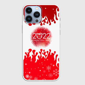 Чехол для iPhone 13 Pro Max с принтом Happy New Year Fire. в Санкт-Петербурге,  |  | 2022 | fire | happy new year | merry christmas | год тигра | зима близко | нг | новогодний | новогодний тигр | новогодняя символика | новый год | новый год 2022 | рождество | символ 2022 года | снег | снежинки | тигр