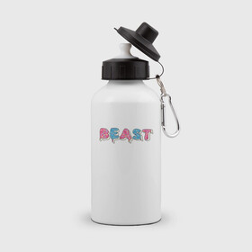 Бутылка спортивная с принтом Mr Beast - Art 1 в Санкт-Петербурге, металл | емкость — 500 мл, в комплекте две пластиковые крышки и карабин для крепления | mr beast | youtube | арты | блогеры | мистер бист | ютуберы