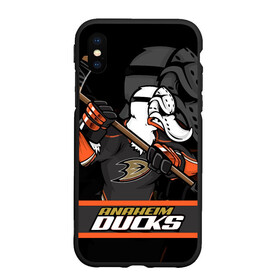 Чехол для iPhone XS Max матовый с принтом Анахайм Дакс Anaheim Ducks в Санкт-Петербурге, Силикон | Область печати: задняя сторона чехла, без боковых панелей | Тематика изображения на принте: anaheim | anaheim ducks | ducks | hockey | nhl | usa | дакс | нхл | спорт | сша | хоккей | шайба