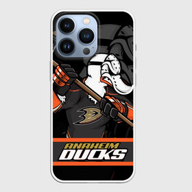 Чехол для iPhone 13 Pro с принтом Анахайм Дакс, Anaheim Ducks в Санкт-Петербурге,  |  | Тематика изображения на принте: anaheim | anaheim ducks | ducks | hockey | nhl | usa | дакс | нхл | спорт | сша | хоккей | шайба