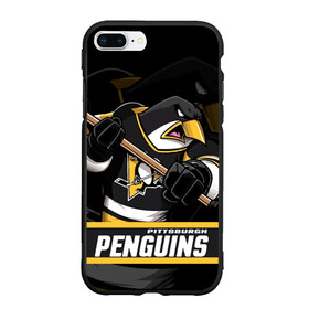 Чехол для iPhone 7Plus/8 Plus матовый с принтом Питтсбург Пингвинз Pittsburgh Penguins в Санкт-Петербурге, Силикон | Область печати: задняя сторона чехла, без боковых панелей | hockey | nhl | penguins | pittsburg | pittsburgh | pittsburgh penguins | usa | нхл | пингвинз | питтсбург | питтсбург пингвинз | спорт | сша | хоккей | шайба