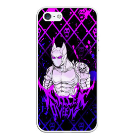 Чехол для iPhone 5/5S матовый с принтом JOJO / KILLER QUEEN / КОРОЛЕВА УБИЙЦА / ART в Санкт-Петербурге, Силикон | Область печати: задняя сторона чехла, без боковых панелей | adventure | jojo | jojos bizarre | jojos bizarre adventure | killer queen | pattern | yare yare daze | аниме | брызги | джоджо | манга | узор | яре яре дазе