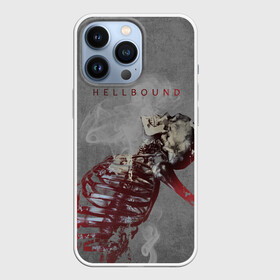 Чехол для iPhone 13 Pro с принтом Hellbound Новая истина в Санкт-Петербурге,  |  | дым | надпись | скелет | текстура