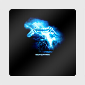 Магнит виниловый Квадрат с принтом Ride the Lightning | Metallica в Санкт-Петербурге, полимерный материал с магнитным слоем | размер 9*9 см, закругленные углы | hard | heavy | james hetfield | kirk hammett | lars ulrich | metallica | music | robert trujillo | rock band | thrash | thrashmetal | альбом | джеймс хэтфилд | кирк хэмметт | ларс ульрих | метал | металика | металлика | музыка | роберт трухильо | рок груп
