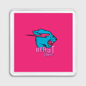 Магнит 55*55 с принтом Mr Beast Gaming Full Print (Pink edition) в Санкт-Петербурге, Пластик | Размер: 65*65 мм; Размер печати: 55*55 мм | gamer | games | gaming | mr beast | mrbeast | youtube | блогеры | игры | мистер бист | ютуберы