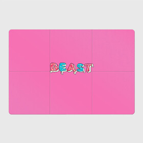 Магнитный плакат 3Х2 с принтом Mr Beast Donut (Pink edition) в Санкт-Петербурге, Полимерный материал с магнитным слоем | 6 деталей размером 9*9 см | arts | mr beast | mrbeast | youtube | арты | блогеры | мистер бист | прикольные надписи | ютуб | ютуберы
