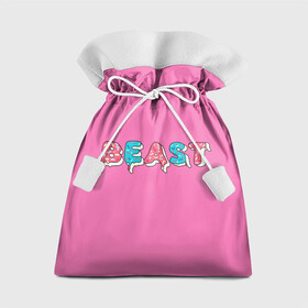 Подарочный 3D мешок с принтом Mr Beast Donut (Pink edition) в Санкт-Петербурге, 100% полиэстер | Размер: 29*39 см | Тематика изображения на принте: arts | mr beast | mrbeast | youtube | арты | блогеры | мистер бист | прикольные надписи | ютуб | ютуберы