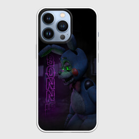 Чехол для iPhone 13 Pro с принтом BONNIE | BROKEN в Санкт-Петербурге,  |  | bonnie | broken | fnaf | old | toy | кролик | неон | сломанный | старый