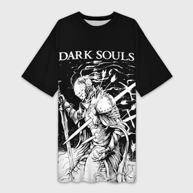 Платье-футболка 3D с принтом Dark Souls, The Ashen One в Санкт-Петербурге,  |  | dark souls | games | praise the sun | the ashen one | игры | компьютерные игры | негорящий | неопалимый | рыцарь | тёмные души