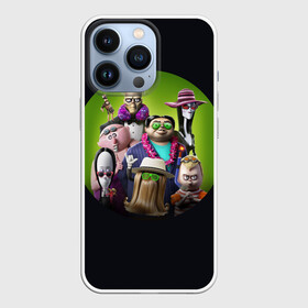 Чехол для iPhone 13 Pro с принтом Семейка Аддамс   Горящий Тур в Санкт-Петербурге,  |  | аддамс | герои | горящий | логотип | мультик | мультфильм | персонажи | семейка | семья | тур | черный