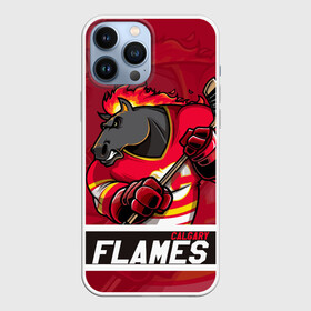 Чехол для iPhone 13 Pro Max с принтом Калгари Флэймз, Calgary Flames в Санкт-Петербурге,  |  | calgary | calgary flames | flames | hockey | nhl | usa | калгари | калгари флэймз | нхл | спорт | сша | флэймз | хоккей | шайба