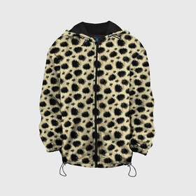 Детская куртка 3D с принтом Шкура Леопарда (Leopard) в Санкт-Петербурге, 100% полиэстер | застежка — молния, подол и капюшон оформлены резинкой с фиксаторами, по бокам — два кармана без застежек, один потайной карман на груди, плотность верхнего слоя — 90 г/м2; плотность флисового подклада — 260 г/м2 | jaguar | leopard | ocelot | predator | гепард | дикая кошка | животное | зверь | кот | леопард | леопардовые пятна | оцелот | хищная кошка | хищник | ягуар