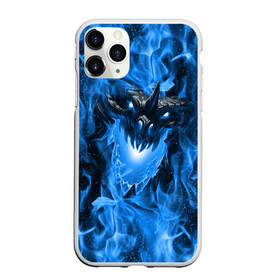 Чехол для iPhone 11 Pro матовый с принтом Дракон в синем пламени Dragon in blue flame в Санкт-Петербурге, Силикон |  | Тематика изображения на принте: dragon | дракон | миф | монстр | огонь | пламя | фэнтези