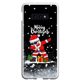 Чехол для Samsung S10E с принтом Santa Dabbing с подарками. в Санкт-Петербурге, Силикон | Область печати: задняя сторона чехла, без боковых панелей | 2022 | dabbing | happy new year | merry christmas | santa dabbing | год тигра | зима близко | нг | новогодний | новый год | новый год 2022 | рождество | символ 2022 года | снег | снежинки