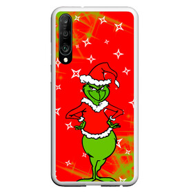 Чехол для Honor P30 с принтом Новогодний Grinch на танцполе. в Санкт-Петербурге, Силикон | Область печати: задняя сторона чехла, без боковых панелей | 2022 | grinch | happy new year | merry christmas | год тигра | гринч | зима близко | нг | новогодний | новый год | новый год 2022 | рождество | снег | снежинки